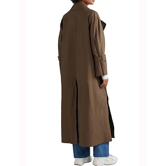 COPY - ACNE STUDIOS Studios Oriole Oversized Linen Trench - Picture 7 of 12